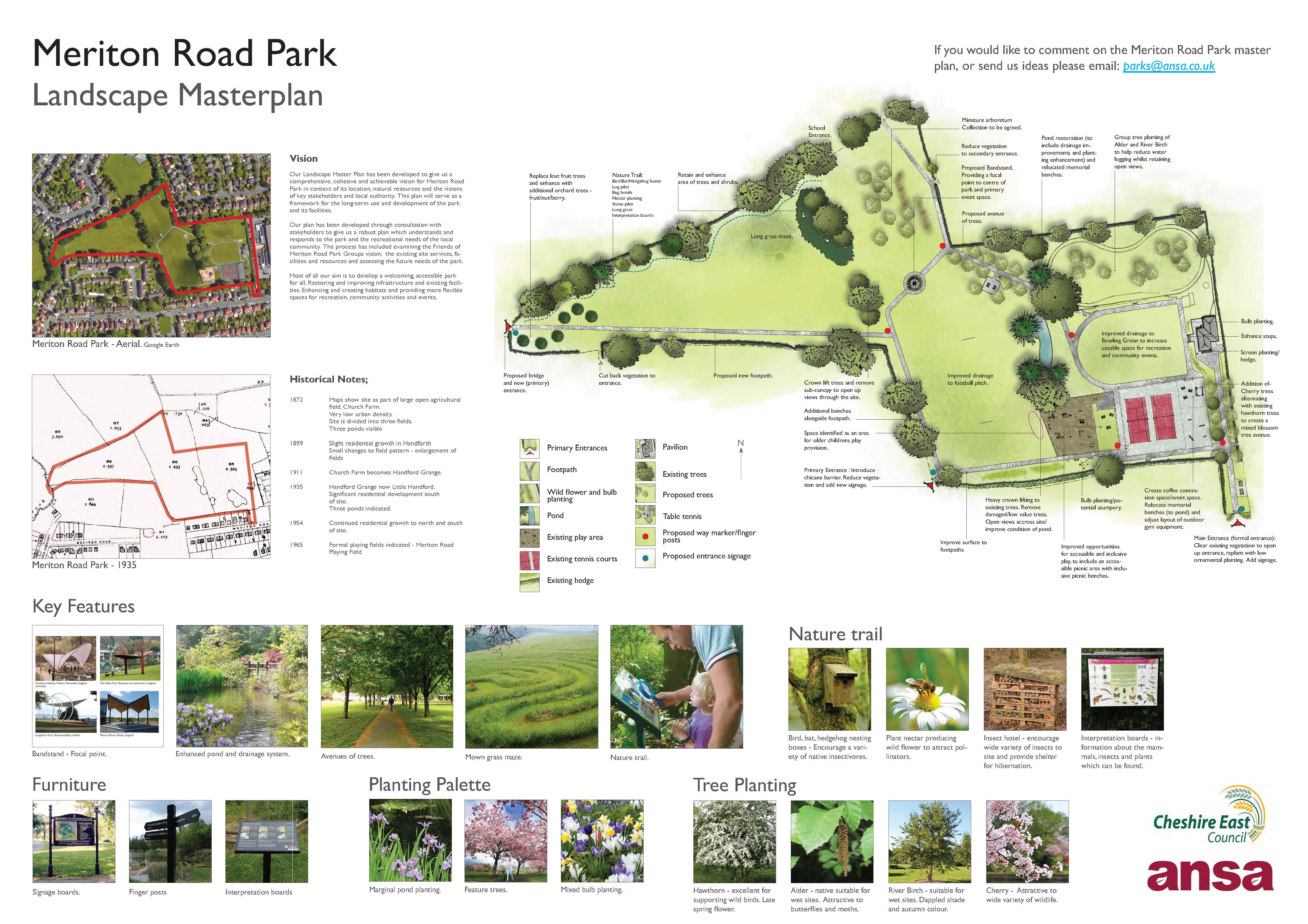 Handforth Parish Council Memiton Road Park Layout Graphic